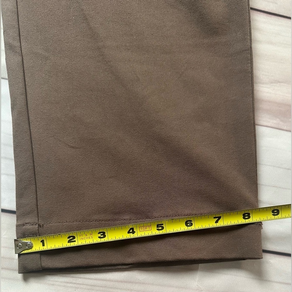 Everlane Bi-Stretch Utility Pants Womens 6 Ankle Crop Cocoa Brown High Rise - Picture 10 of 12